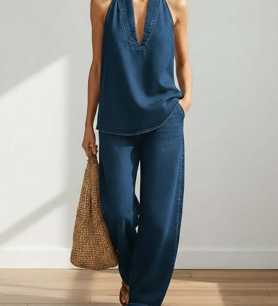 Adrienne | Vintage Denim Two-Piece Set – view 3