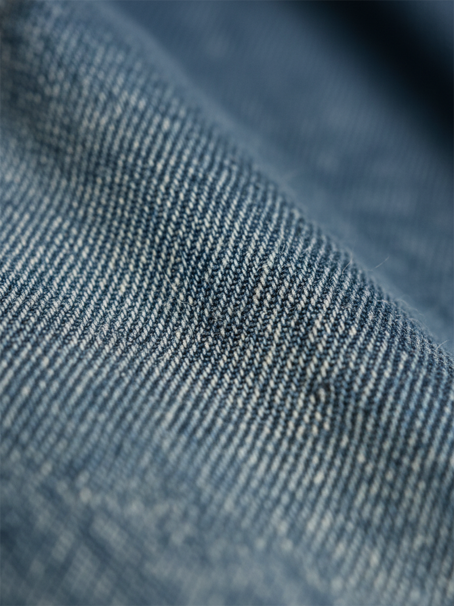 Capucine | Vintage Washed Denim Maxi Dress – view 5