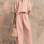 Alba | Two-Piece Set: Casual Shirt and Wide-Leg Trousers – view 6