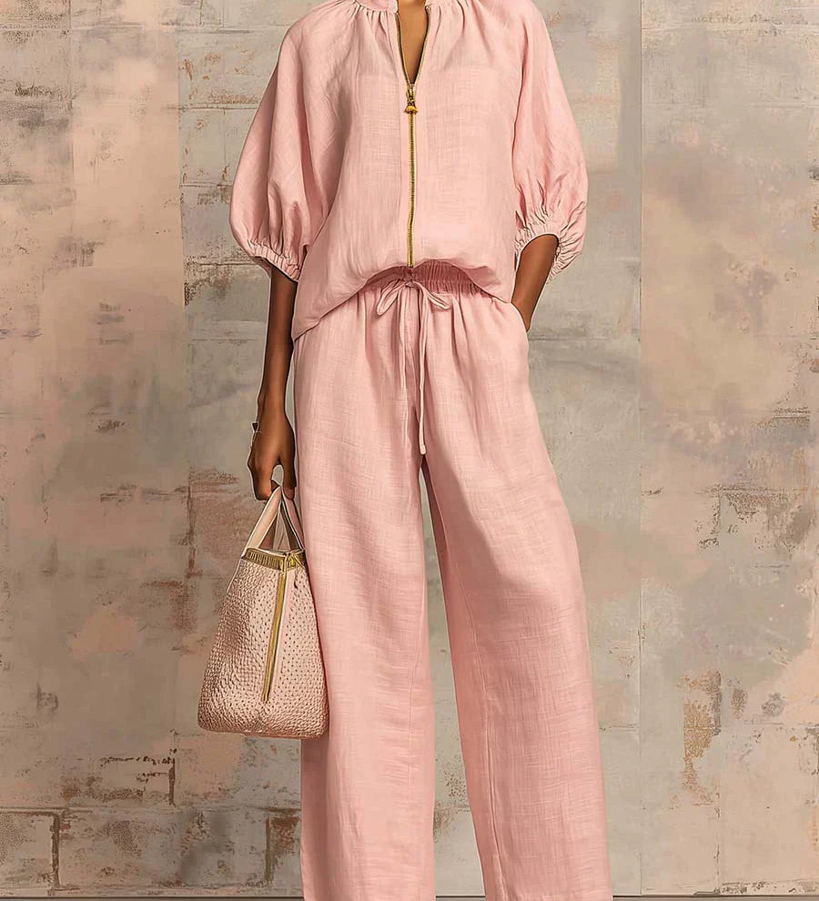 Alba | Two-Piece Set: Casual Shirt and Wide-Leg Trousers – view 6