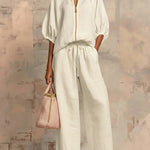 Alba | Two-Piece Set: Casual Shirt and Wide-Leg Trousers – view 7