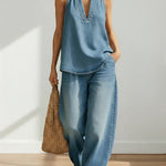Adrienne | Vintage Denim Two-Piece Set – view 2