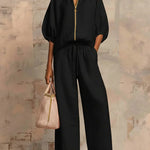 Alba | Two-Piece Set: Casual Shirt and Wide-Leg Trousers – view 4