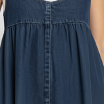 Capucine | Vintage Washed Denim Maxi Dress – view 6