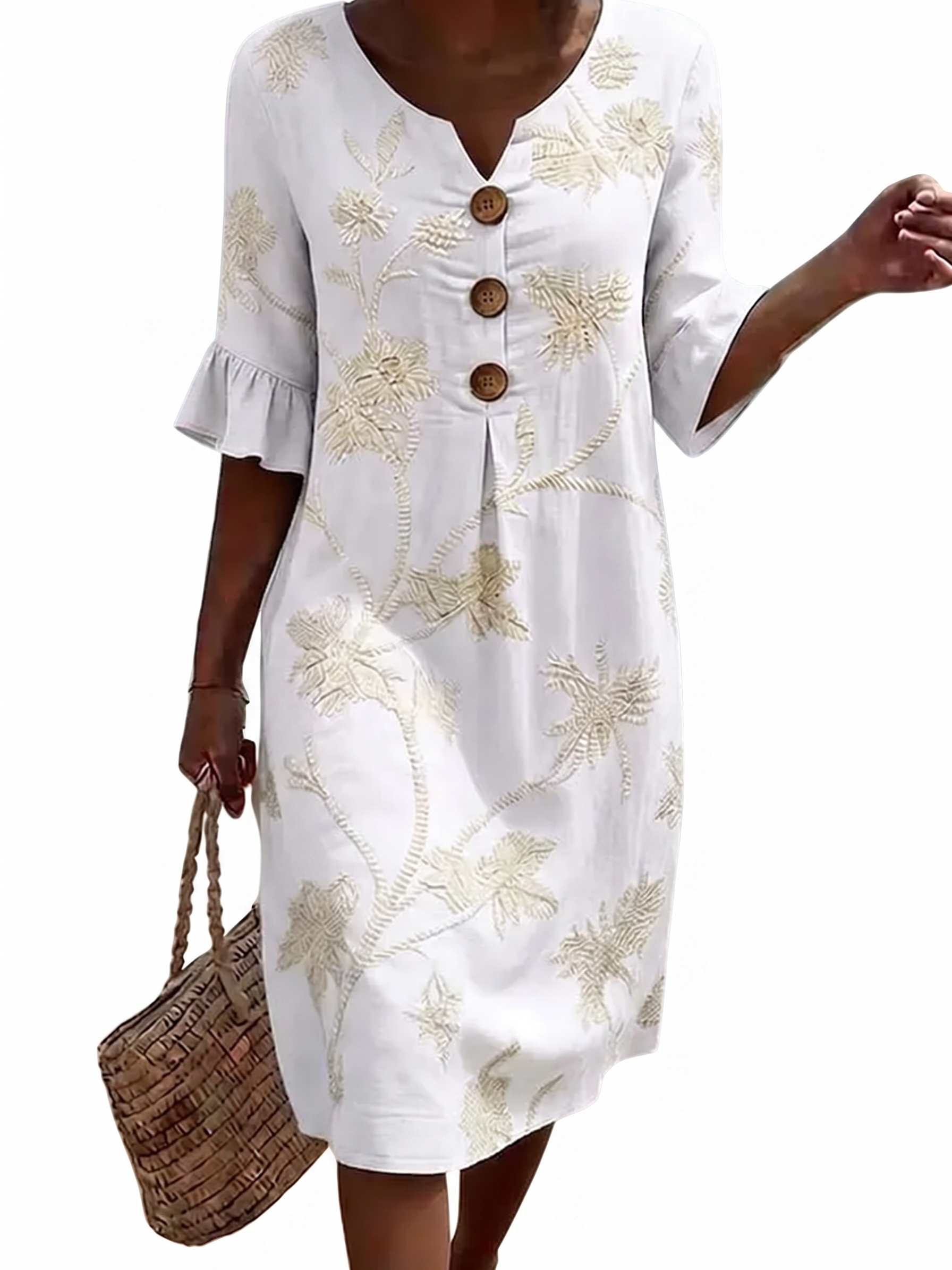 Philippine - Casual floral print women's dress.