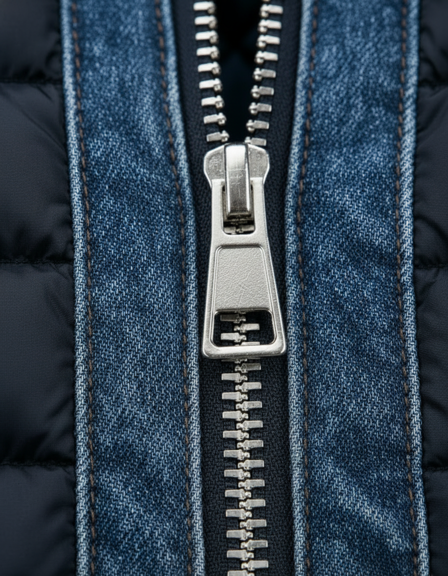 Luka | Padded Hybrid Denim Jacket – view 4