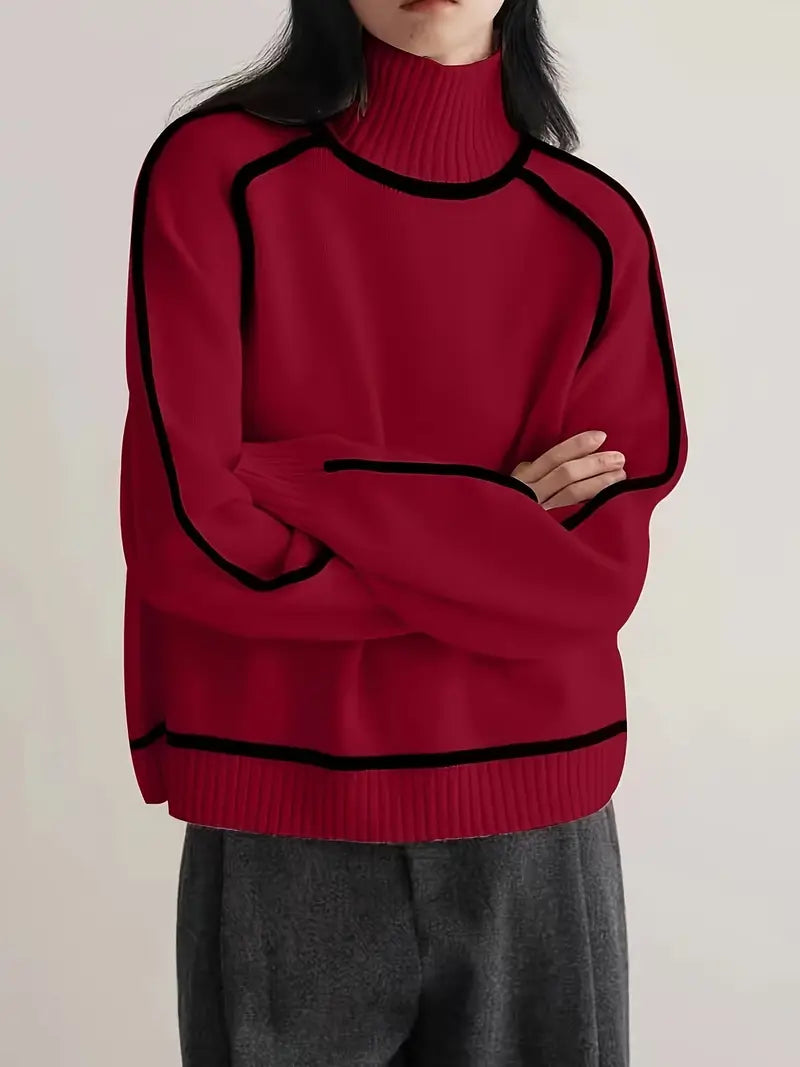 Sandrine | Chic Roll Neck Sweater – view 13