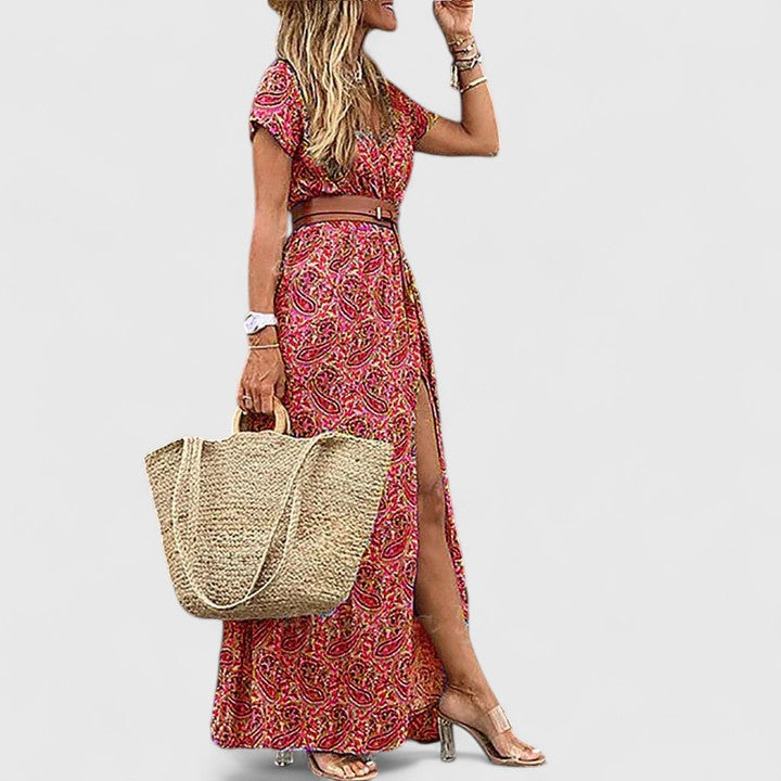 Caroline | Elegant Boho Maxi Dress – view 5