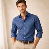The Ashwood Park Men’s Two Tone Patchwork Western Vintage Denim Shirt – view 6