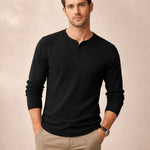 The Pinecrest Creek Men’s Casual Waffle Henley Thermal Shirt – view 11