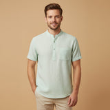 The Regent Men’s Summer Henley Shirt – view 10