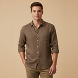 The Knightsbridge Men’s Lightweight Stand Collar Shirt – view 2