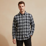 The Glenhurst Men’s Loose Fit Casual Retro Plaid Shirt – view 12