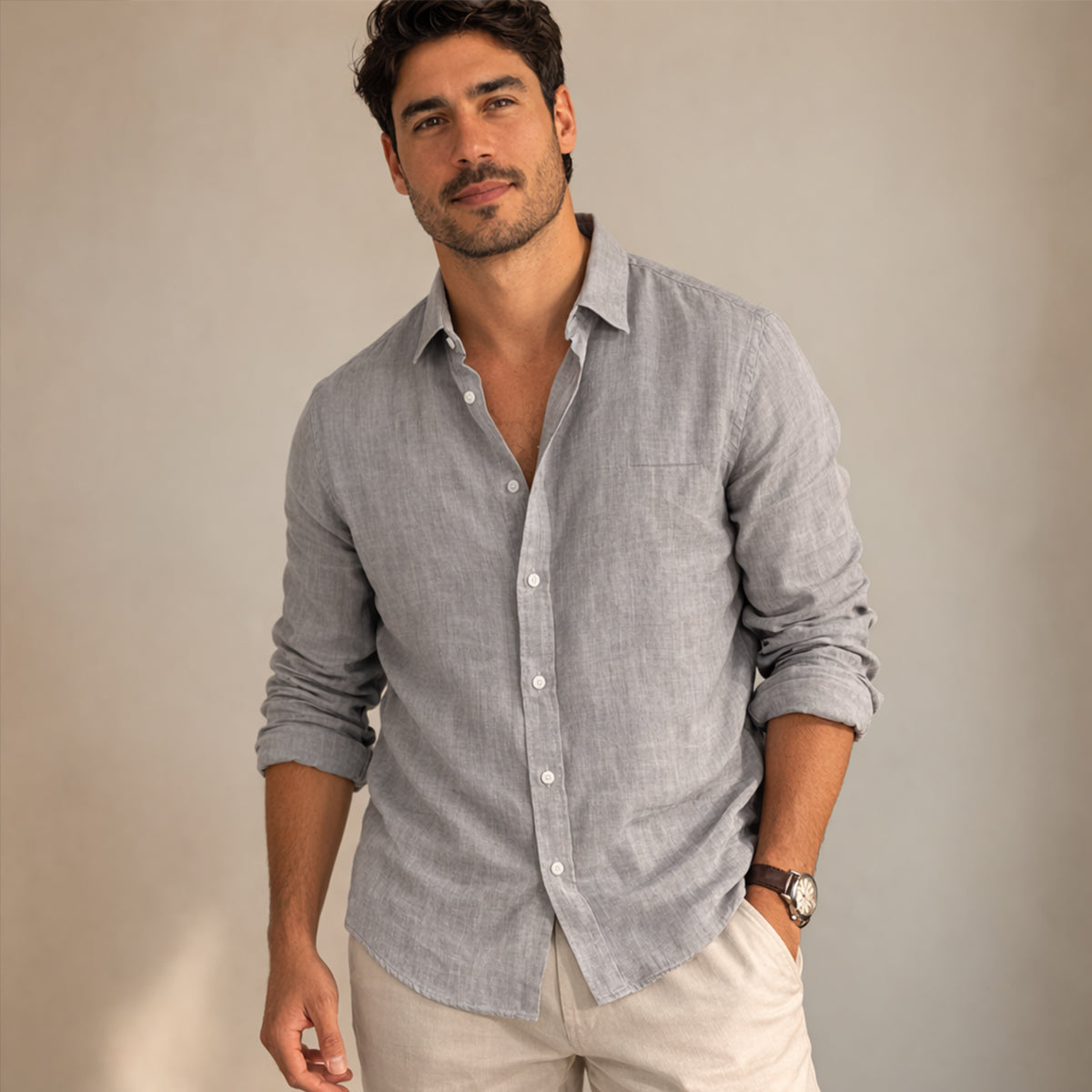 The Timbercrest Hill Men’s Soft Beach Shirt – view 6