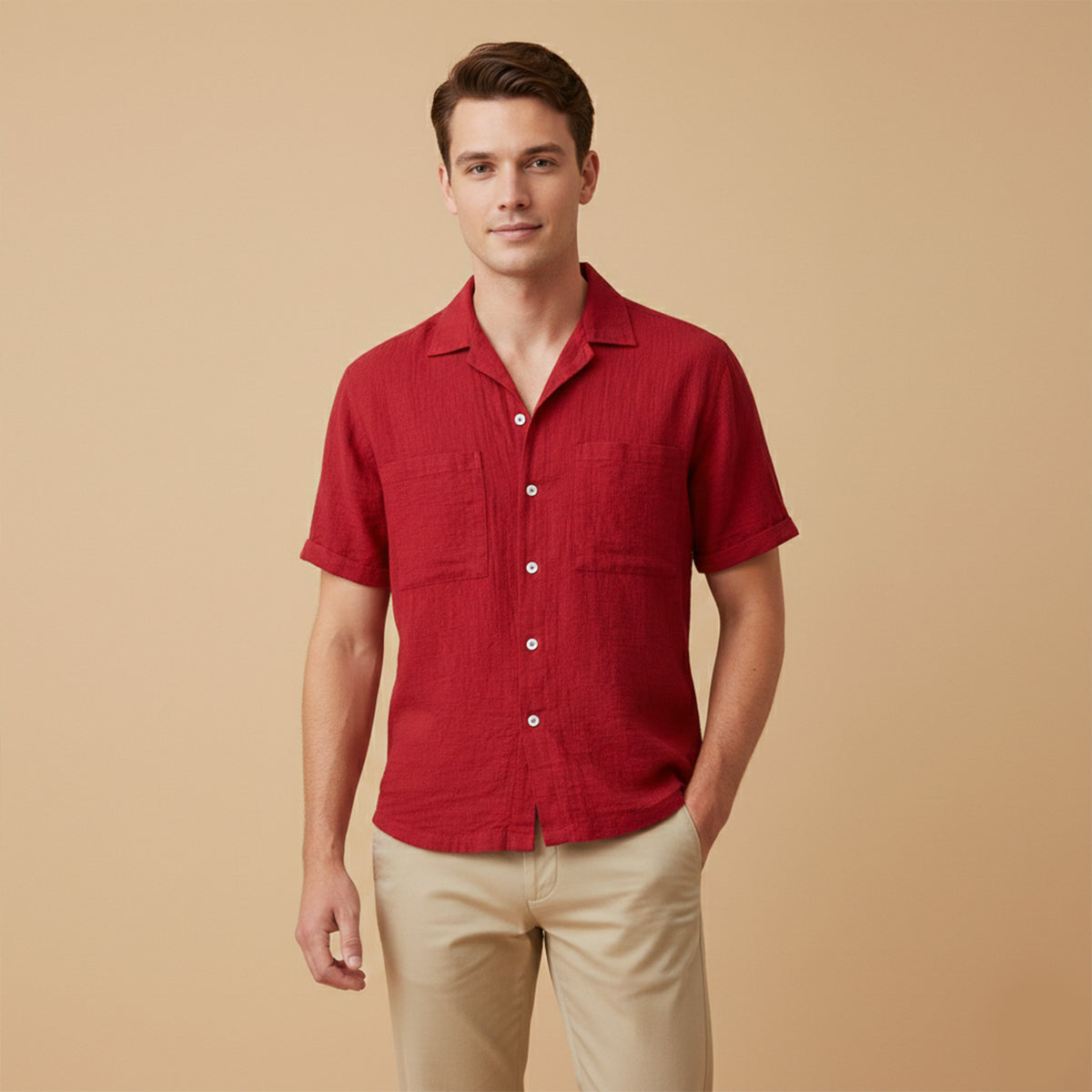 The Mayfair Men’s Relaxed Fit Textured Blend Shirt – view 10