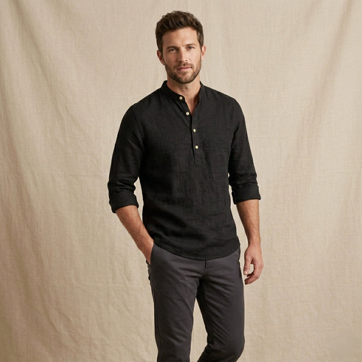 The Ridgebrook Park Men's Breathable Summer Casual Button-Up Shirt – view 8