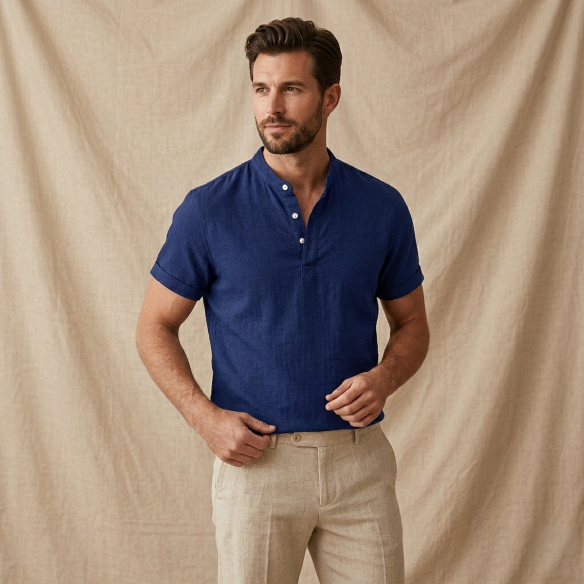 The Glencrest Ridge Men's Soft Summer Casual Button-Up Shirt – view 6