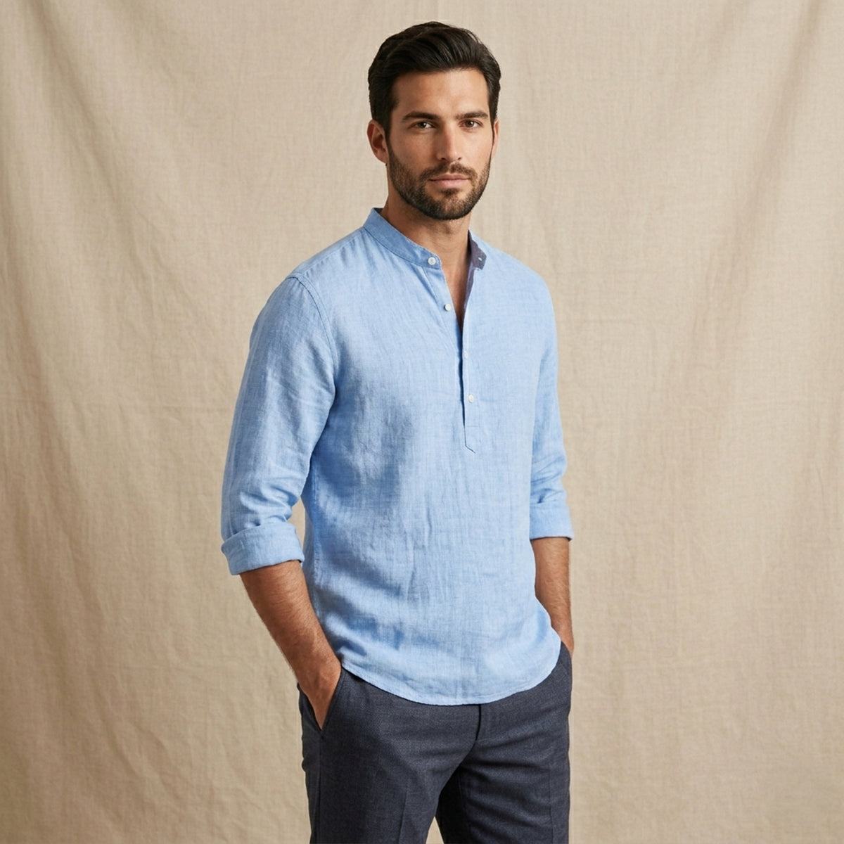 The Ridgebrook Park Men's Breathable Summer Casual Button-Up Shirt – view 2