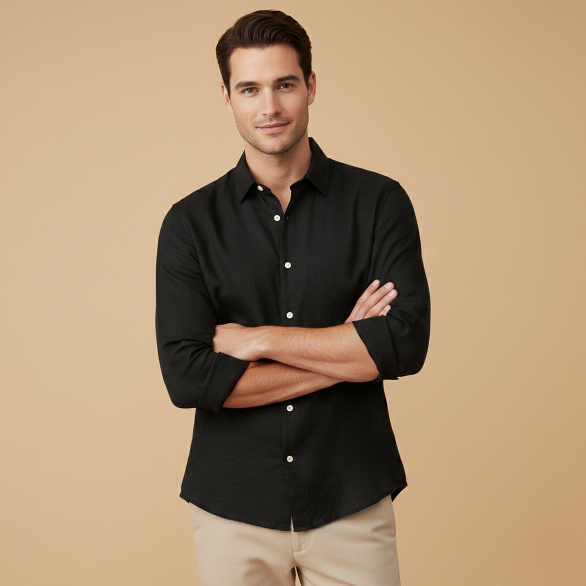 The Buckingham Men’s Casual Relaxed Fit Shirt – view 2