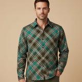 The Huntley Men’s Two Tone Patchwork Western Soft Denim Shirt – view 8
