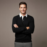 The Chelsea Men’s Long Sleeve Polo – Classic Knit Shirt – view 11