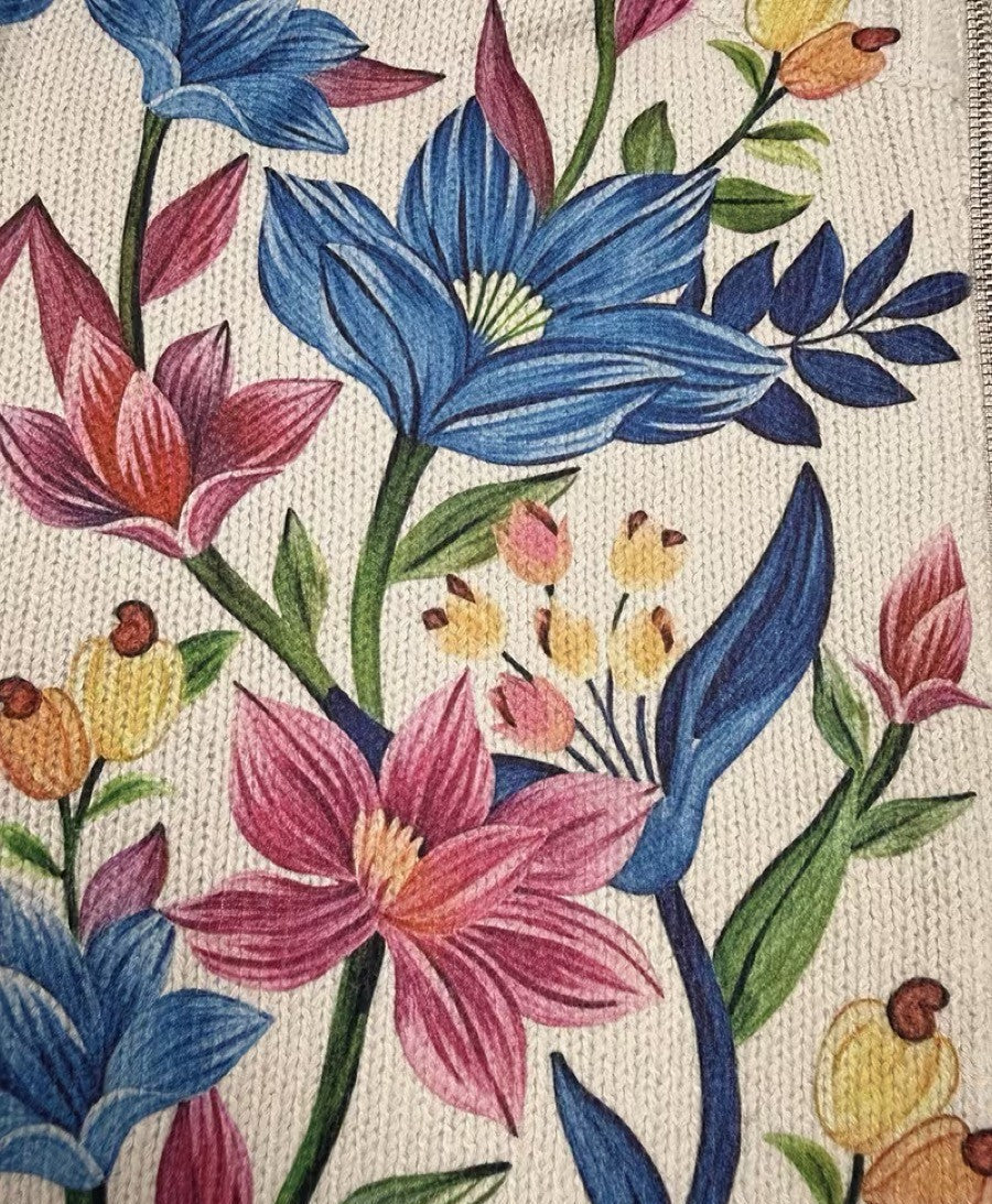 Iona botanical garden zip cardigan for women | Ellie Dublin