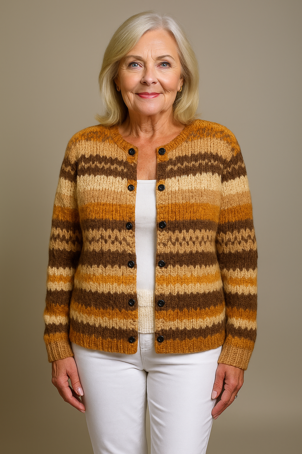 Tessa brown cardigan for women | Ellie Dublin