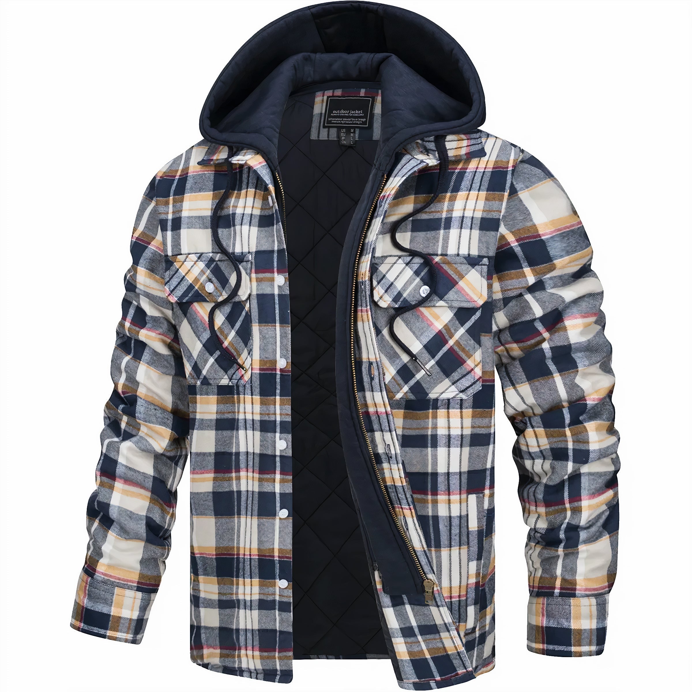 Lyonard™ | Zip-Up Checked Jacket – view 6