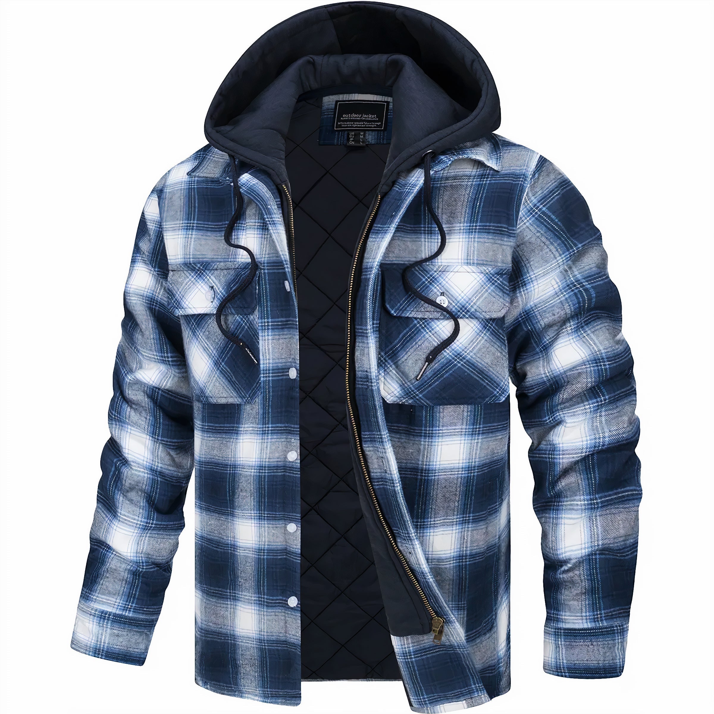 Lyonard™ | Zip-Up Checked Jacket – view 3