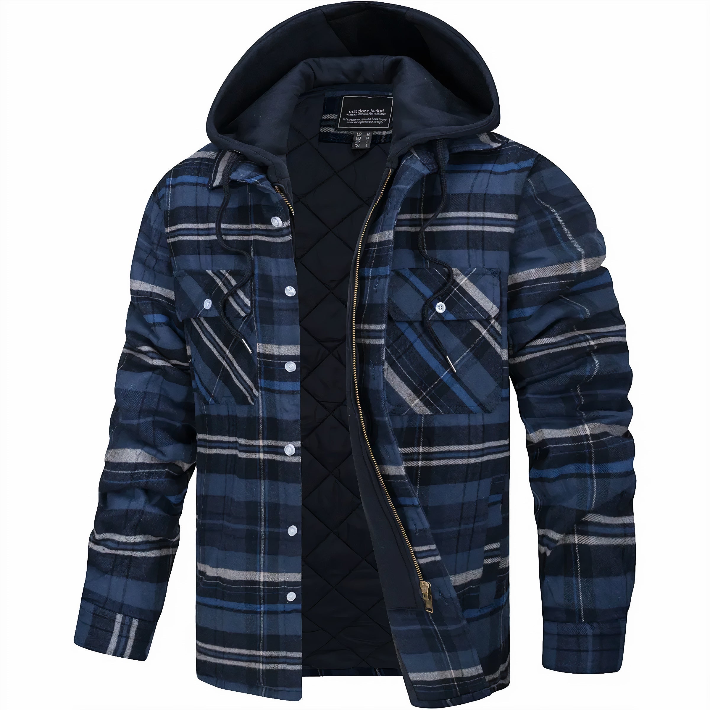 Lyonard™ | Zip-Up Checked Jacket – view 5