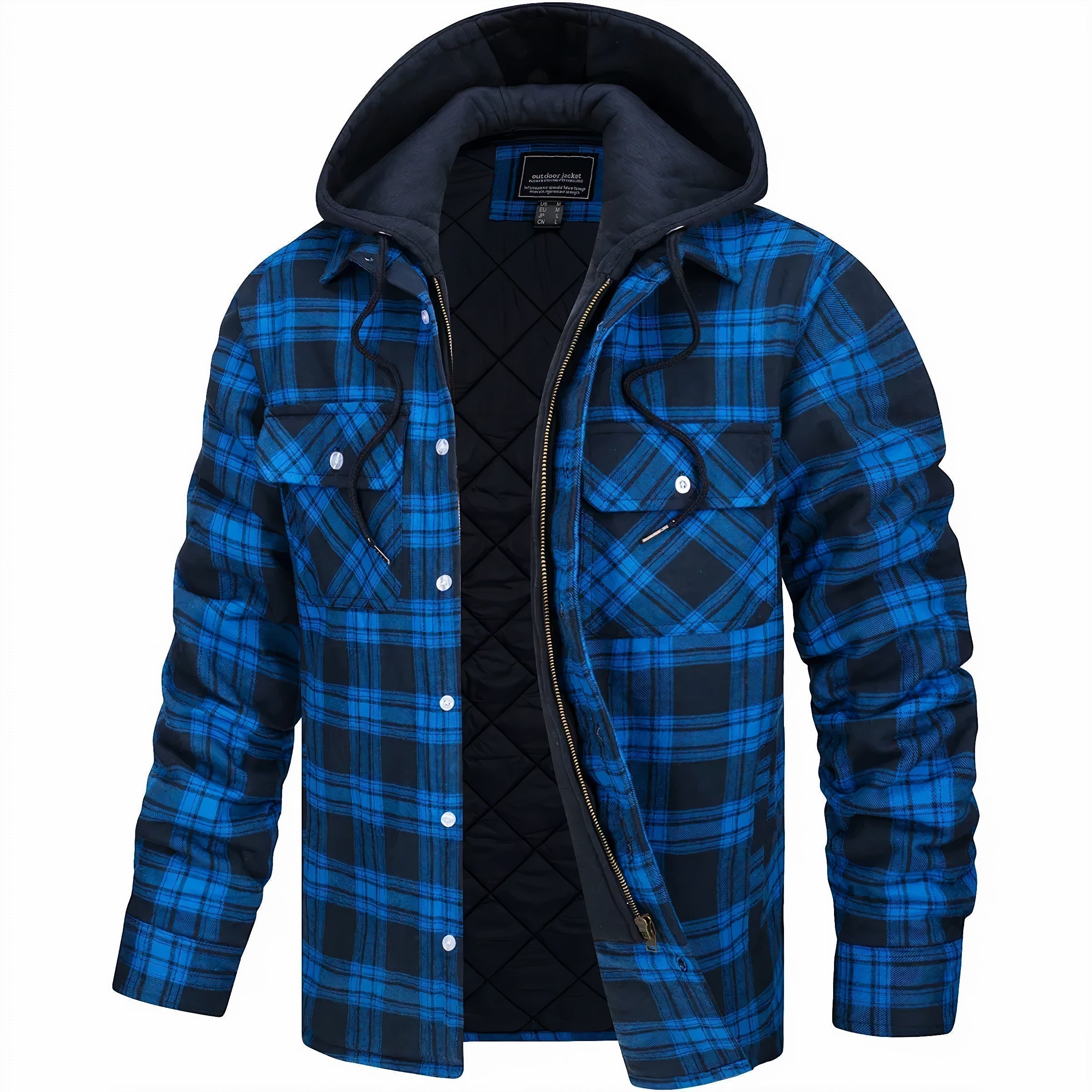 Lyonard™ | Zip-Up Checked Jacket – view 2