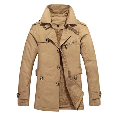 Étienne™ | Sophisticated Men's Trench Coat Featuring Quilted Accents – view 2