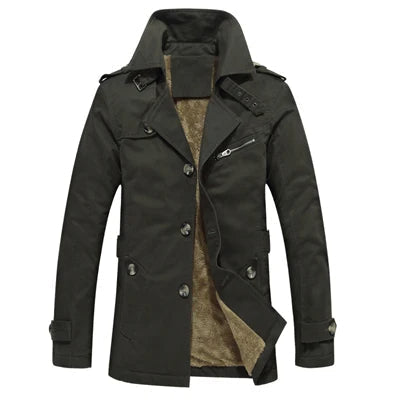 Étienne™ | Sophisticated Men's Trench Coat Featuring Quilted Accents – view 4