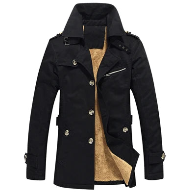 Étienne™ | Sophisticated Men's Trench Coat Featuring Quilted Accents – view 5