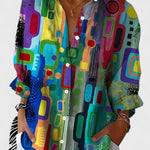 Léa | Chic Blouse Featuring a Geometric Design – view 2