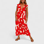 Valery | Floaty V-Neck Dress – view 4
